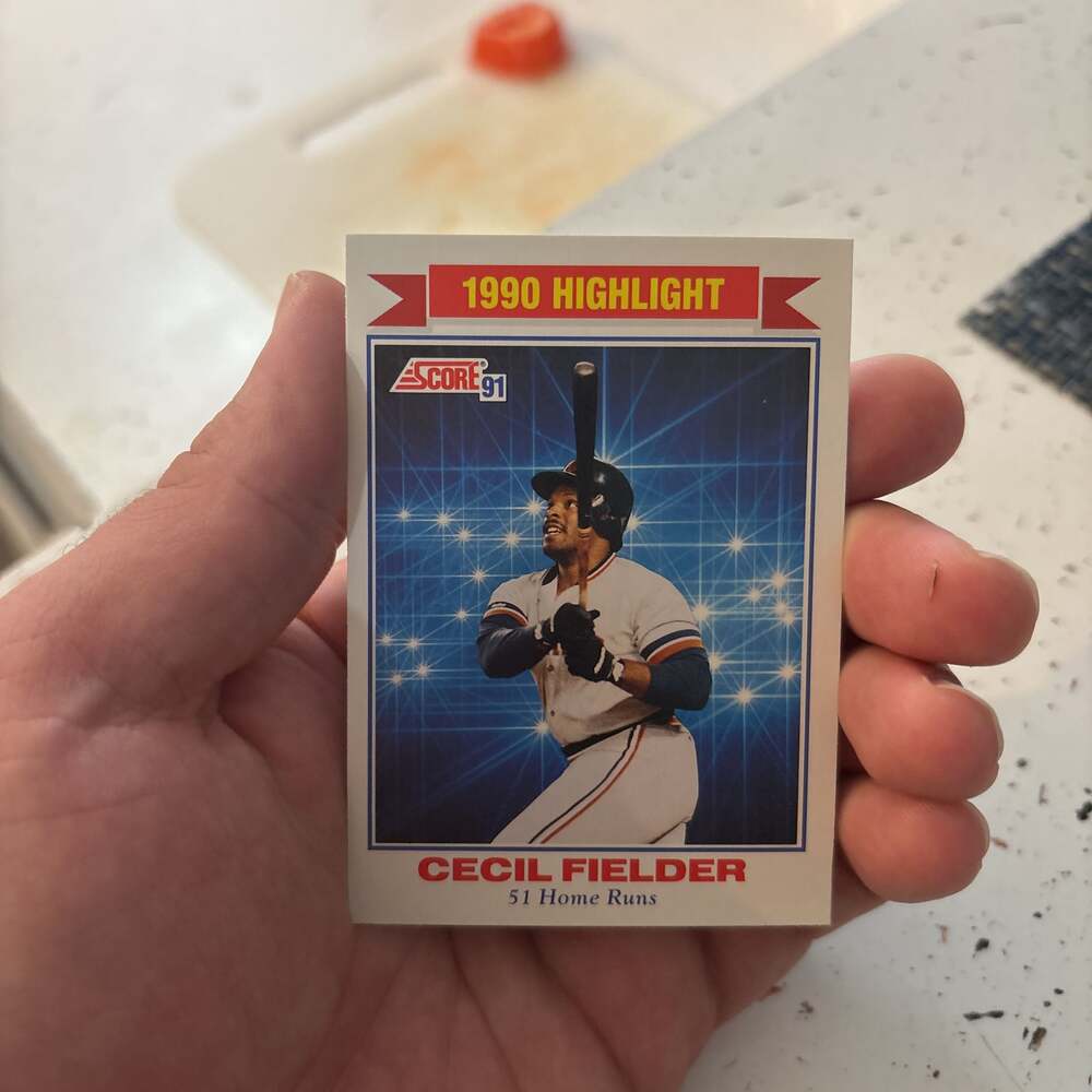 1991 Score Baseball Series 2 #770 Highlight Cecil Fielder 51 HR.